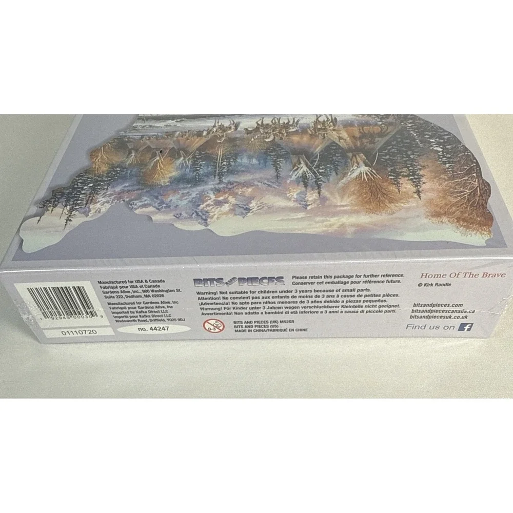 Bits and Pieces 750 Jigsaw Puzzle Home Of The Brave-Winter Scene Kirk Randle NEW